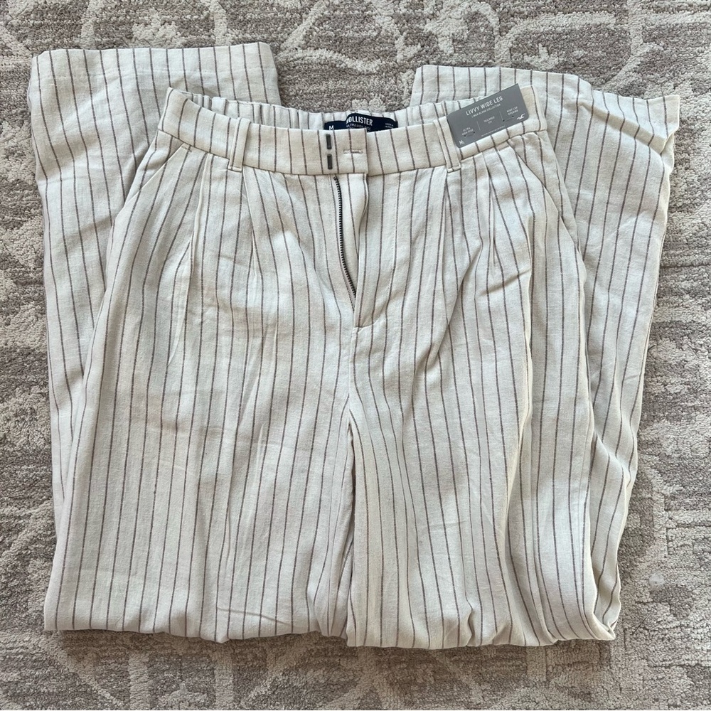 Tailored linen pants hollister